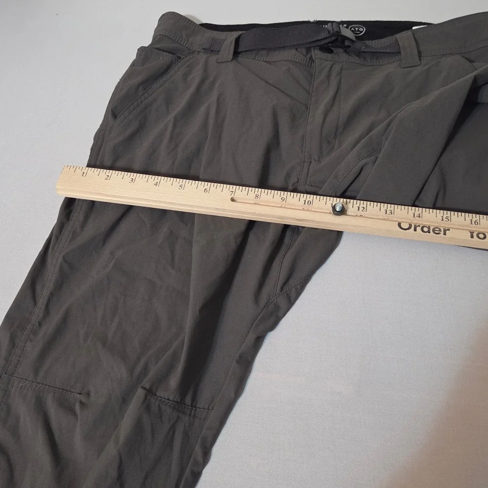 Wrangler ATG Pants Mens 34x30 Gray All Terrain Gear Hiking‎ Nylon Stretch